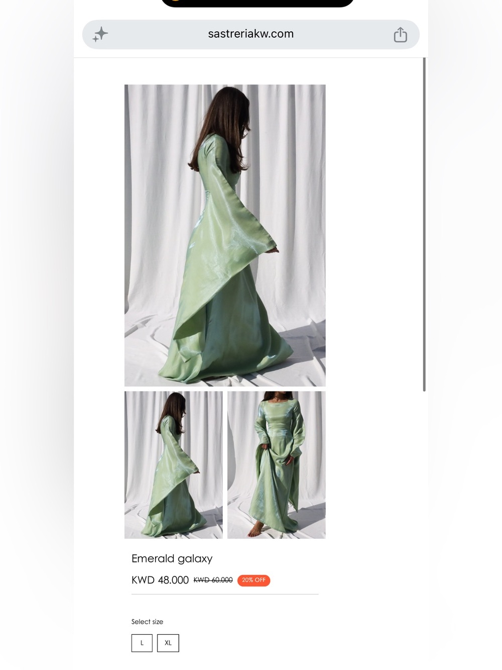 SastreriaKW Emerald Galaxy Maxi Gown/Dress in Emerald Green
